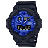 G-Shock Men's Watch Analog & Digital, Blue Dial Black Resin Band, GA-700BP-1AD