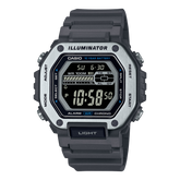 Casio Men's Watch Analog, Grey Dial Grey Resin Strap, MWD-110H-8BVDF