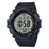 Casio Men's watch Digital, Black Dial Black Resin Strap, AE-1500WHX-1AVD