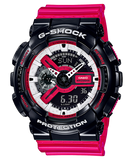 G-Shock Men's Watch Analog & Digital Combo, Black & Red Dial Red Resin Band, GA-110RB-1ADR