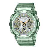 G-Shock Chronograph Analog & Digital, Green Dial Green Resin Band Watch for Men, GMA-S120GS-3ADR