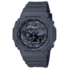 G-Shock Men's Watch Analog & Digital, Black Dial Black Resin Band, GA-2100CA-8A