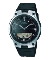 Casio Men's watch, Black Dial Black Resin Strap, AW-80-1AVDF