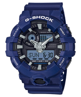G-Shock Men's Watch Analog & Digital Combo, Black Dial Blue Resin Band, GA-700-2ADR