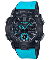 G-Shock Men's Watch Analog & Digital Combo, Black & Blue Dial Blue Resin Band, GA-2000-1A2DR
