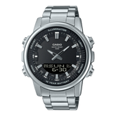 Casio Men's watch, Black Dial Silver Stainless Steel Strap, AMW-880D-1AVDF