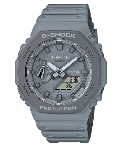 G-Shock Men's Watch Analog & Digital Combo, Grey Dial Grey Resin Band, GA-2110ET-8ADR