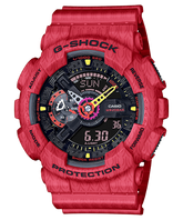 G-Shock Unisex Watch Analog & Digital Combo, Black & Pink Dial Pink Resin Band, GA-110SGH-4ADR