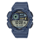 Casio Men's Watch Digital, Black Dial Blue Resin Strap, WS-1500H-2AVDF