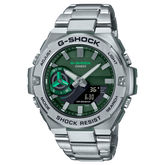 G-Shock Solar powered Smartphone Link, Green Dial Black Metal Band Watch for Men, GST-B500AD-3ADR