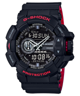 G-Shock Men's Watch Analog & Digital Combo, Black Dial Black Resin Band, GA-400HR-1ADR