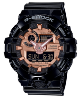 G-Shock Men's Watch Analog & Digital Combo, Black & Rose Gold Dial Black Resin Band,GA-700MMC-1ADR