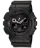 G-Shock Men's Watch Digital & Analog Combo, Black Dial Black Resin Band, GA-100-1A1DR