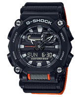 G-Shock Men's Watch Analog & Digital Combo, Black Dial Orange Resin Band, GA-900C-1A4DR