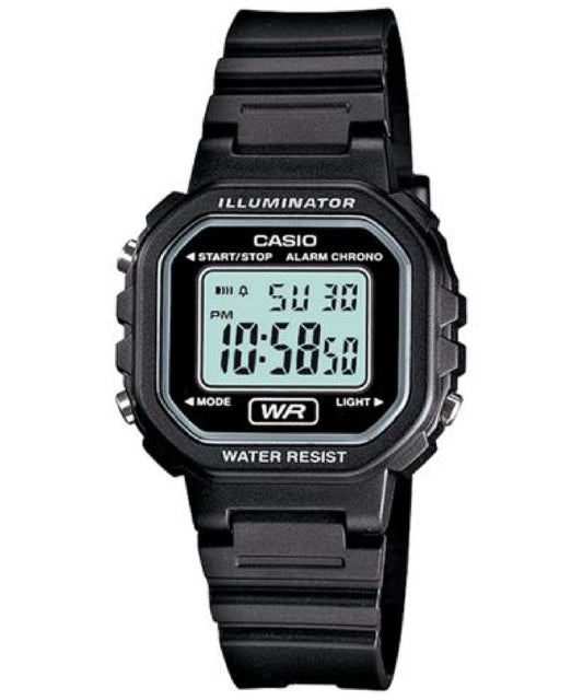 Casio men analog watch, black dial with comfortable strap, model CS-LA-20WH-1ADF, Bahrain