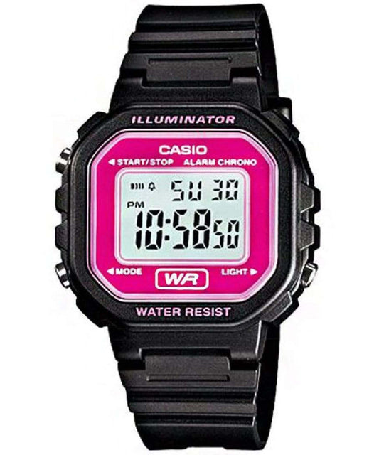 Casio men analog watch, pink dial with comfortable strap, model CS-LA-20WH-4ADF, Bahrain