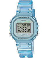 Casio Unisex illuminator Alarm Chronograph Clear Blue Digital Watch, LA-20WHS-2ADF