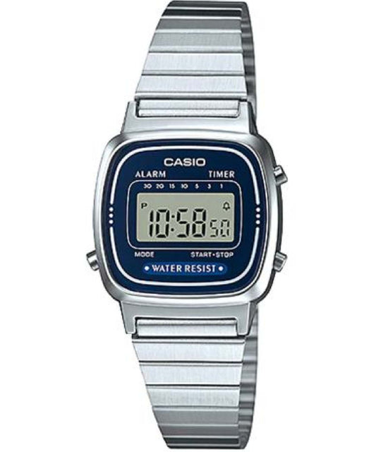 Casio men analog watch, blue dial with comfortable strap, model CS-LA670WA-2DF, Bahrain