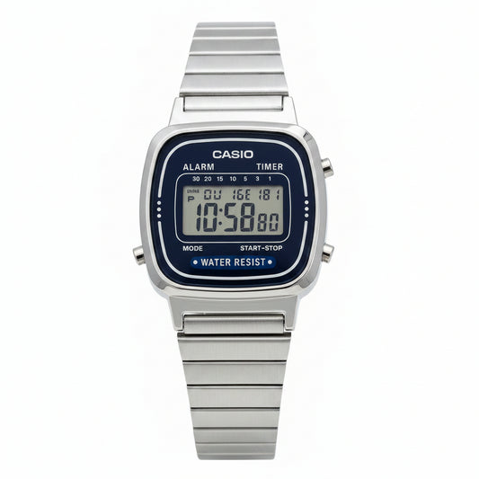 Casio men analog watch, blue dial with comfortable strap, model CS-LA670WA-2DF, Bahrain