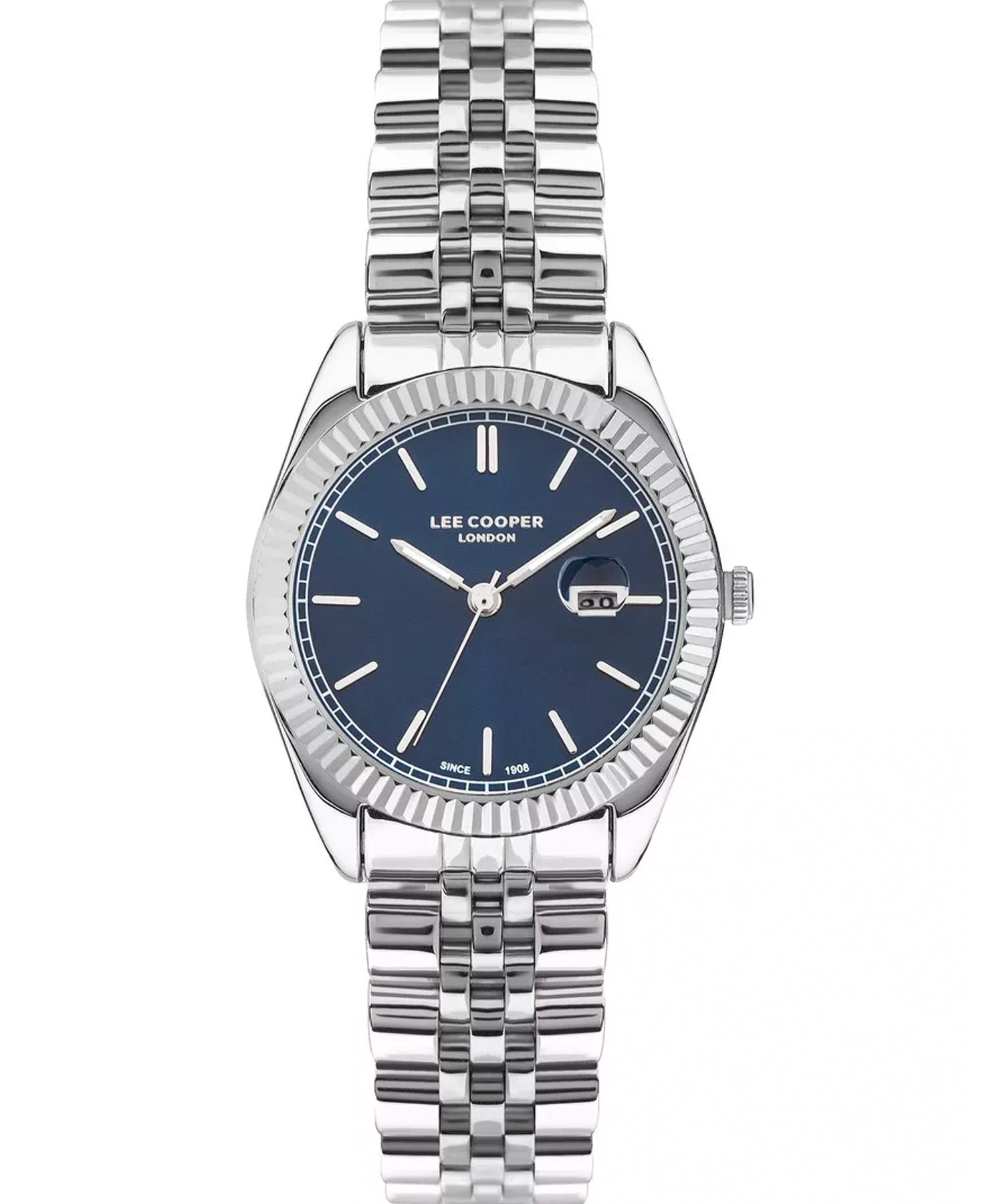 Lee Cooper, Men's, Analog Watch, Blue Dial, with Stainless Steel Band, LE-LC07326.390