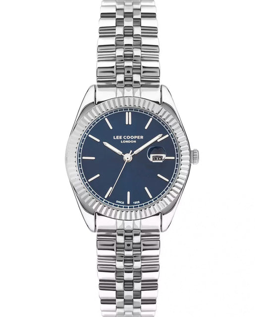 Lee Cooper, Men's, Analog Watch, Blue Dial, with Stainless Steel Band, LE-LC07326.390