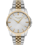 Lee Cooper Men's Analog Silver Dial Two Toned Stainless Steel Strap Watch, LC07443.230