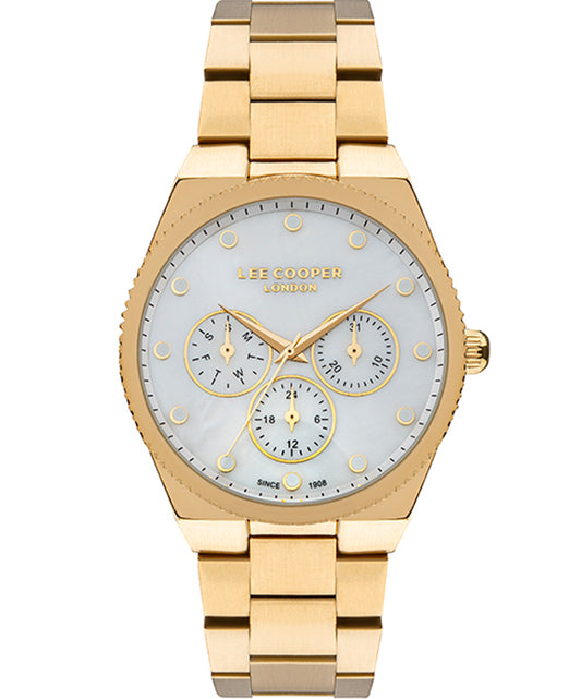 Lee Cooper, Men's, Analog Watch, Gold Dial, LE-LC07452.120