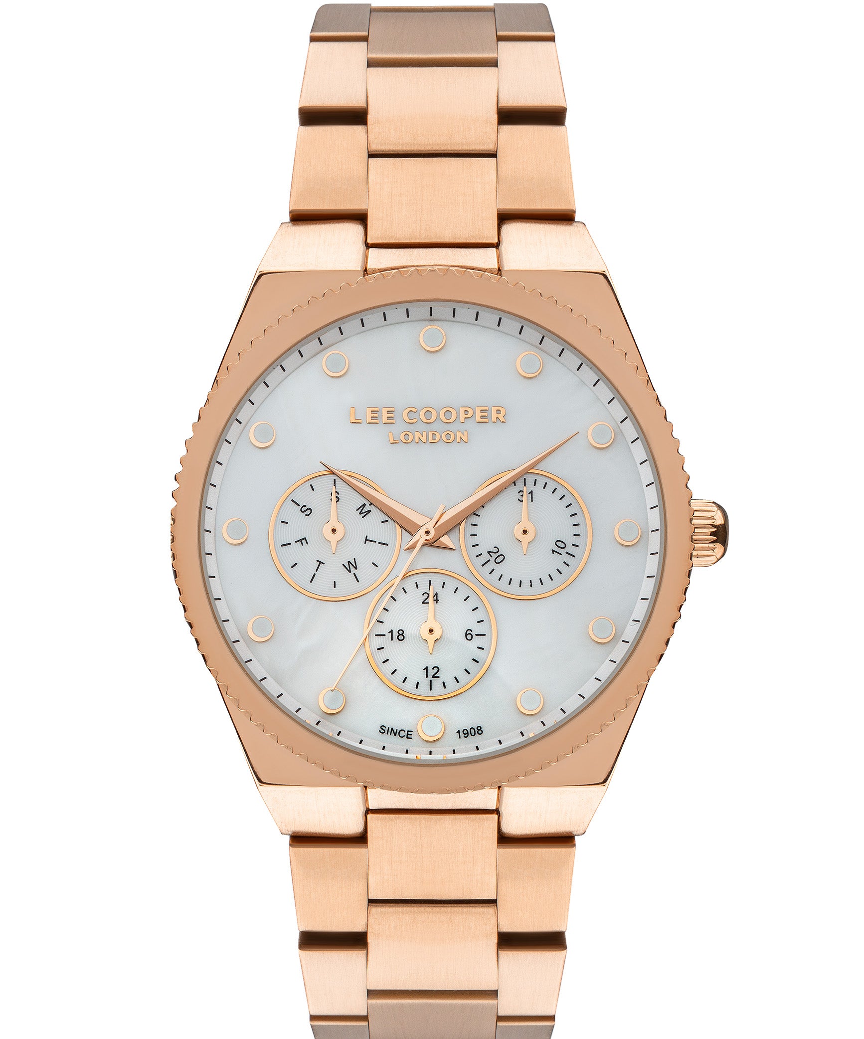 Lee Cooper, Men's, Analog Watch, Gold Dial, LE-LC07452.420