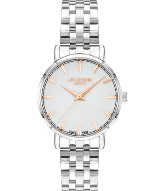 Lee Cooper, Men's, Analog Watch, Silver Dial, with Stainless Steel Band, LE-LC07503.320