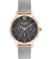 Lee Cooper Multi Function Women's Watch Black Dial, Silver Stainless Steel Strap, LC07552.560