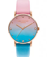 Lee Cooper Women's Watch Multicolor Dial Multicolor Leather Strap, LC07553.488