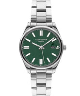 Lee Cooper Women's Watch Green Dial Silver Metal Strap, LC07566.370