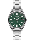 Lee Cooper Women's Watch Green Dial Silver Metal Strap, LC07566.370