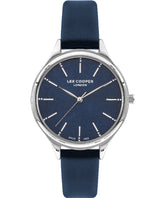 Lee Cooper Women's Watch Blue Dial Blue Leather Strap, LC07567.399