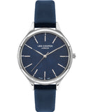 Lee Cooper Women's Watch Blue Dial Blue Leather Strap, LC07567.399