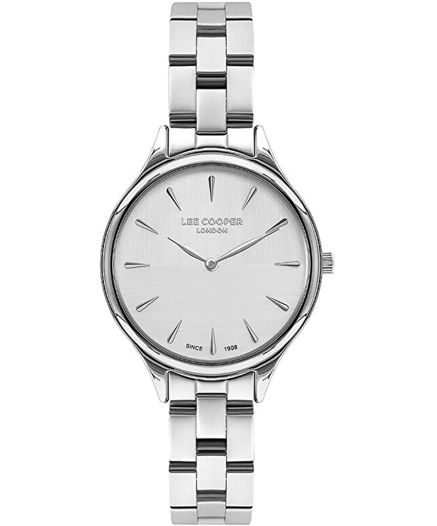 Lee Cooper Women's Watch Silver Dial Silver Metal Strap, LC07568.330