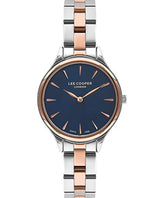 Lee Cooper Women's Watch Blue Dial Two Toned Metal Strap, LC07568.590