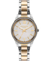 Lee Cooper Women's Watch Silver Dial Rose Gold Metal Strap, LC07569.230