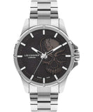 Lee Cooper Men's Watch Black Dial Silver Metal Strap, LC07573.350