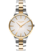 Lee Cooper Women's Watch Silver Dial Two Toned Metal Strap, LC07580.230