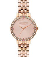Lee Cooper Women's Watch Bronze Dial Bronze Metal Strap, LC07590.410