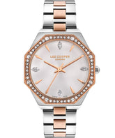 Lee Cooper Women's Watch Silver Dial Two Toned Metal Strap, LC07599.530