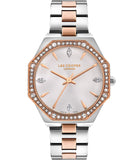 Lee Cooper Women's Watch Silver Dial Two Toned Metal Strap, LC07599.530
