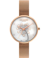 Lee Cooper  Women's Watch Mother of Pearl Dial Rose Gold Mesh Strap, LC07601.420
