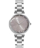 Lee Cooper Women's Watch Beige Dial Silver Metal Strap, LC07603.310