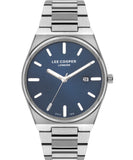 Lee Cooper Men's Watch Blue Dial Silver Metal Strap, LC07608.390