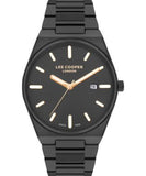 Lee Cooper Men's Watch Black Dial Black Metal Strap, LC07608.650