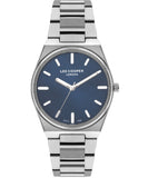 Lee Cooper Women's Watch Blue Dial Silver Metal Strap, LC07609.390