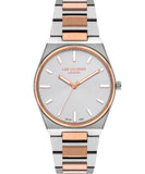 Lee Cooper Women's Watch Silver Dial Two Toned Metal Strap, LC07609.530