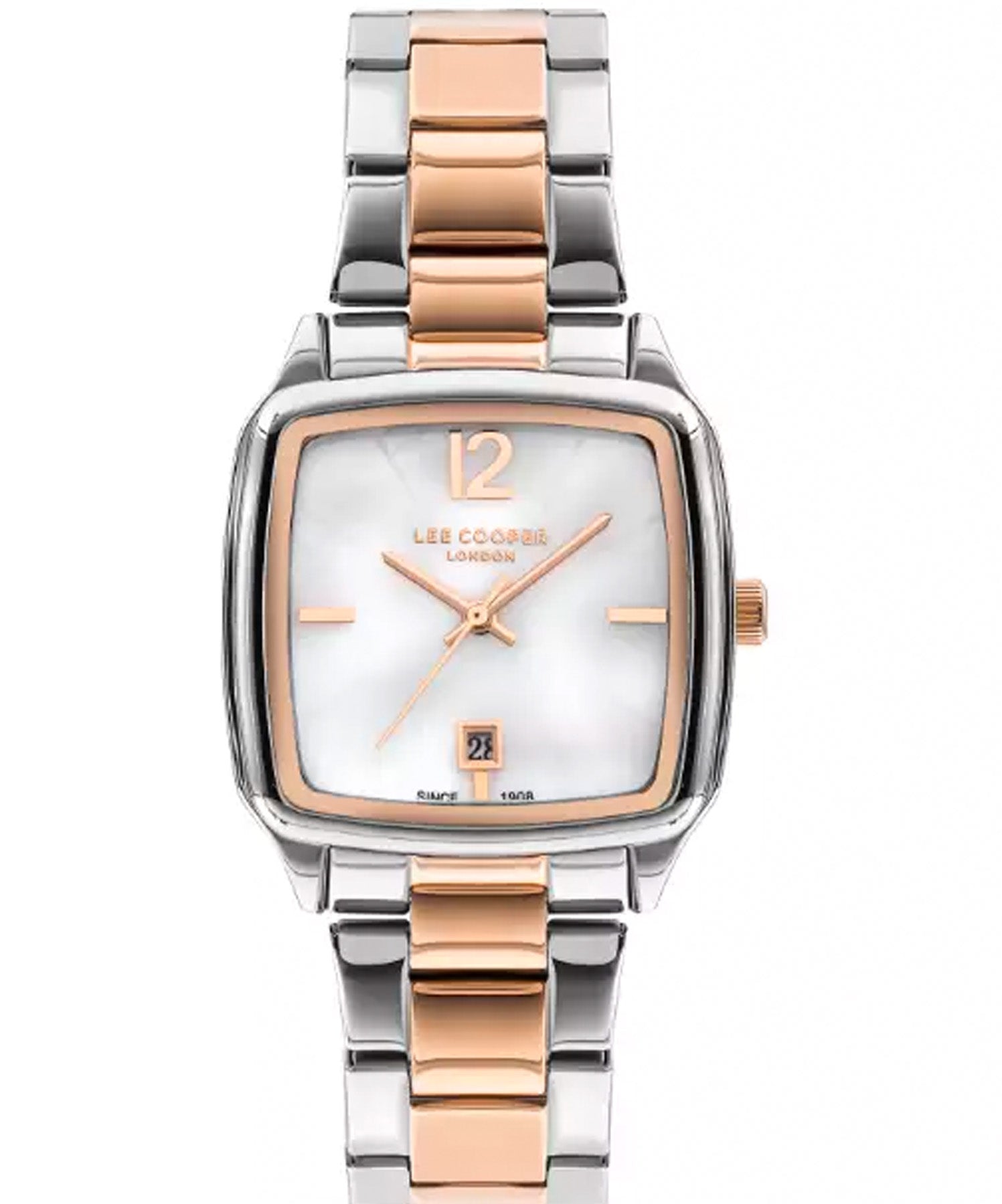 Lee Cooper Women's Watch Silver Dial Two Toned Metal Strap, LC07612.520